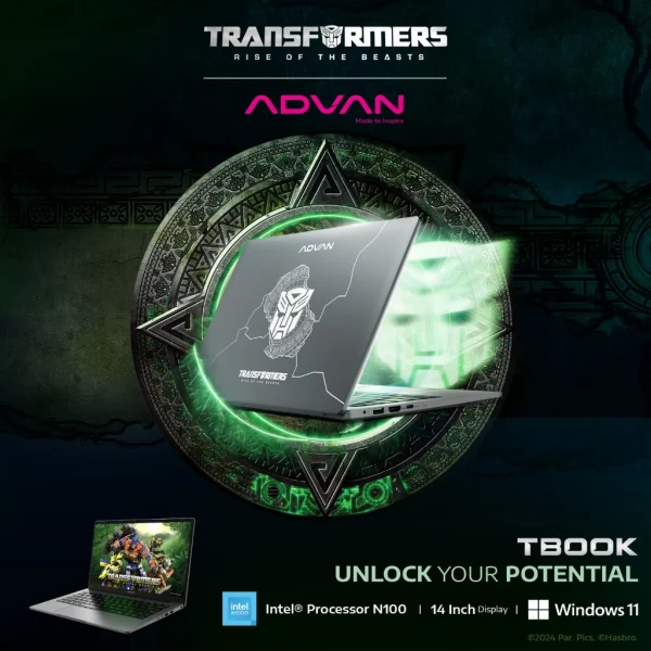 Laptop Advan TBook X Transformer Intel N100 4Gb/128GB 14" HD Free Windows 11 Free Exclusive Sticker Limited Edition